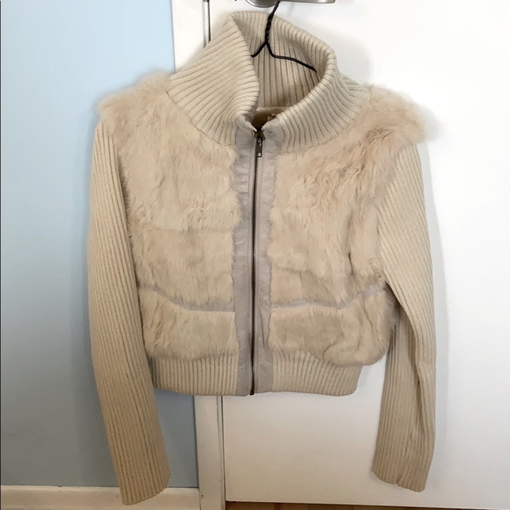 Real fur jacket sweater M